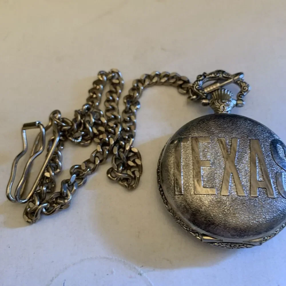 Vintage Texas Pocket Watch (O-15)